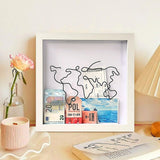 Explorer Memory Box Keepsake Picture Frame Wall Table - Side View