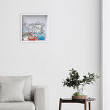 Explorer Memory Box Keepsake Picture Frame Wall Table - Close-Up Angle