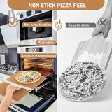 Pizza Slider Transfer Sliding Magic Peel Paddle - Close-Up Angle