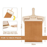Pizza Slider Transfer Sliding Magic Peel Paddle - Low Angle