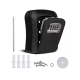 Lock Box Key Safe 4 Combination Outdoor Security Wall Mounted Weather Resistant Key Storage Box