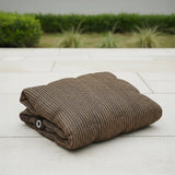 20m x 2m Fence Windscreen Privacy Screen Shade Cover Coffee Fabric Mesh Garden - Front View