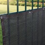 20m x 2m Fence Windscreen Privacy Screen Shade Cover Black Fabric Mesh Garden - Top-Down View