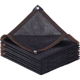 20m x 2m Fence Windscreen Privacy Screen Shade Cover Black Fabric Mesh Garden - Front View