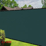 20m x 2m Fence Windscreen Privacy Screen Shade Cover Dark Green Fabric Mesh Garden - 45-Degree Angle