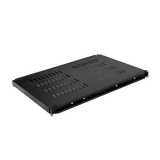 1U Sliding Server Rack Shelf 26 Inch Deep Vented for 19 Inch Cabinet