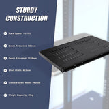 1U Sliding Server Rack Shelf 26 Inch Deep Vented for 19 Inch Cabinet - Extra Image