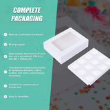 50pcs Cupcake Boxes 12-Hole Laminated Clear Window Face Boxes Favour - Extra Image