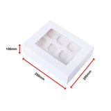 50pcs Cupcake Boxes 12-Hole Laminated Clear Window Face Boxes Favour - Extra Image