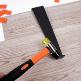 48Pc Laminate Wood Flooring Installation Kit Tapping Block Rubber Mallet - Rear View
