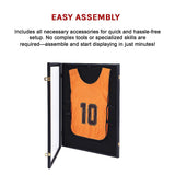 Jersey Display Frame Case 590 x 790 x 40mm Lockable JBox - Extra Image