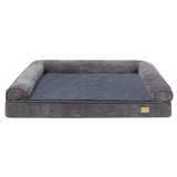 XL Large Orthopedic Dog Bed 3-Side Comfort Bolster Padded Calming Mattress Bed
