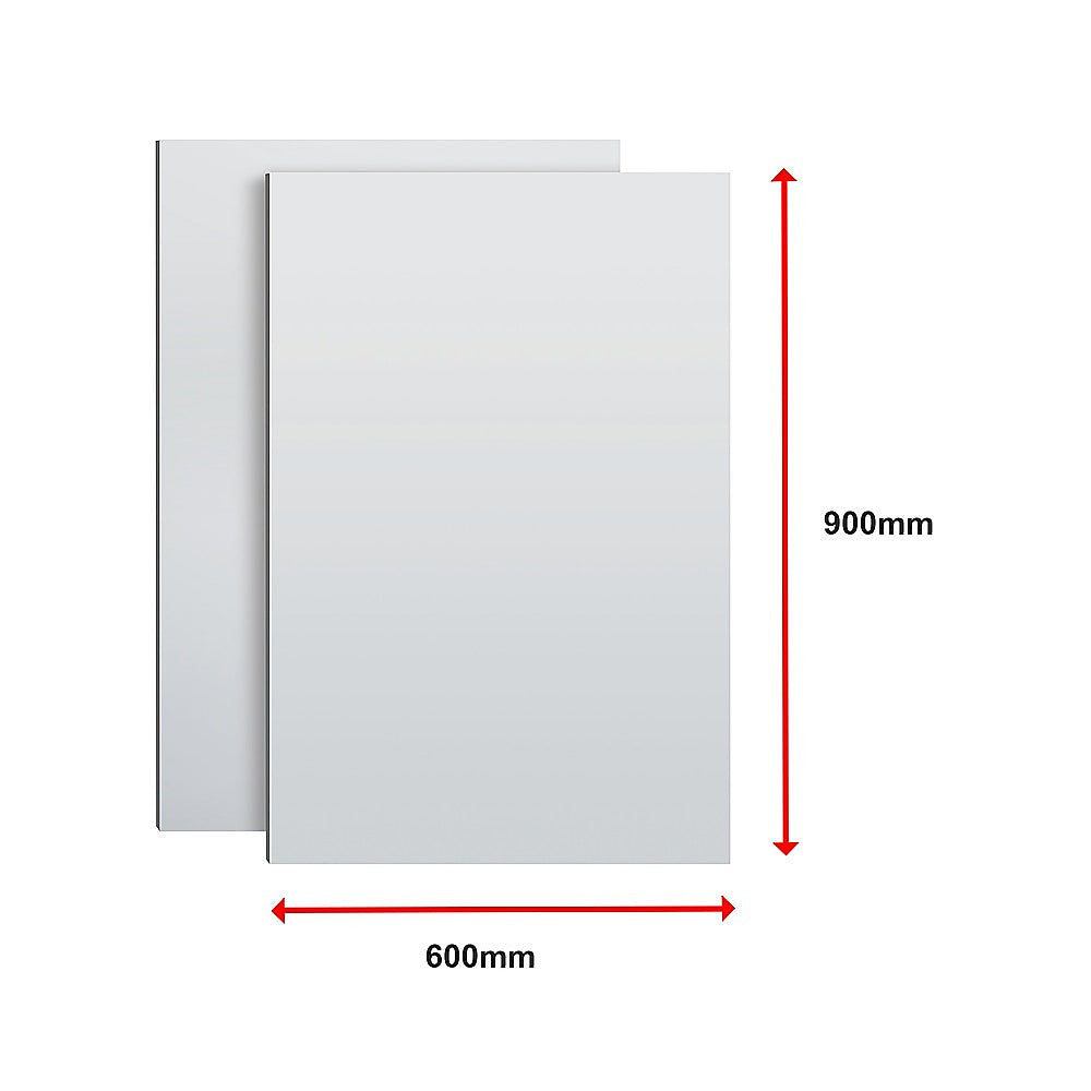 MIRROR Acrylic Sheet Perspex Sheet Panel 2pc/set 900mm x 600mm x 3mm