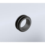 100cm Frameless Diamond Shower Screen with Black Brackets and Brass Hinges, Round Handle - Extra Image