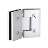 100cm Frameless Diamond Shower Screen with Chrome Brackets and SS Hinges