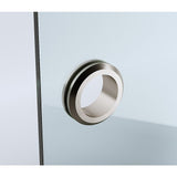 100cm Frameless Diamond Shower Screen – Nickel F-Brackets Detailing with Durable SS Hinges