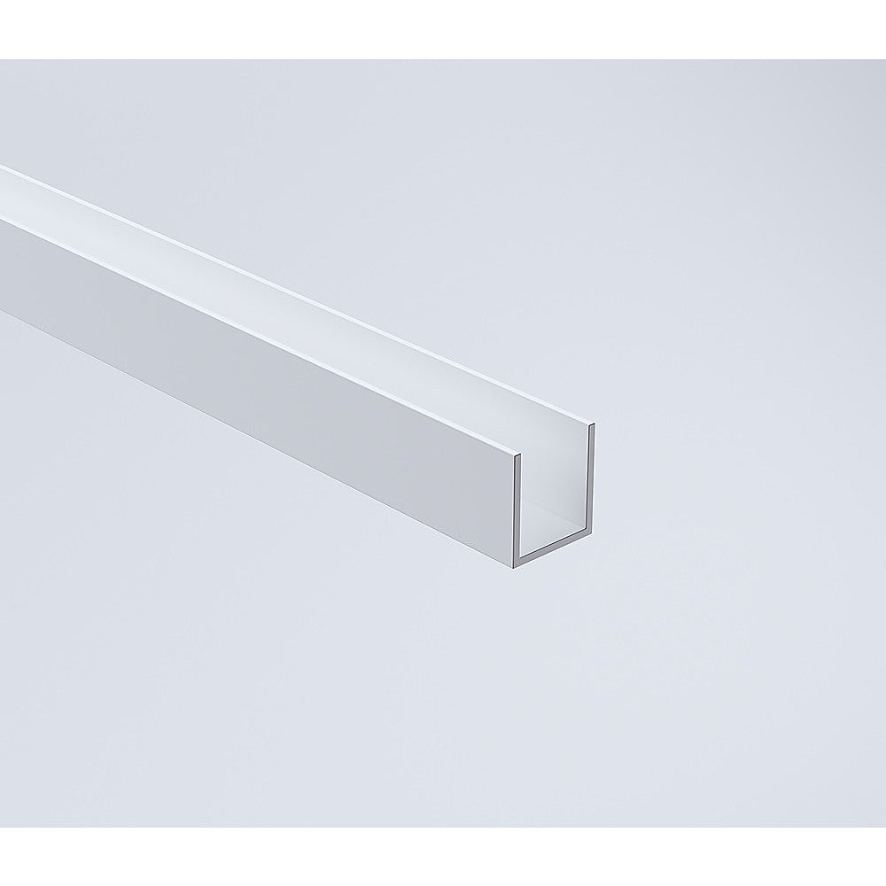 100x80cm Corner Frameless Shower Screen with White Channel and SS Hinges