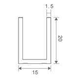 100x80cm Corner Frameless Shower Screen with White Channel and SS Hinges - Extra Image