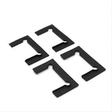 100cm Wall-to-Wall Frameless Shower Screen with Gold Brackets, SS Hinges & F-Brackets - Extra Image