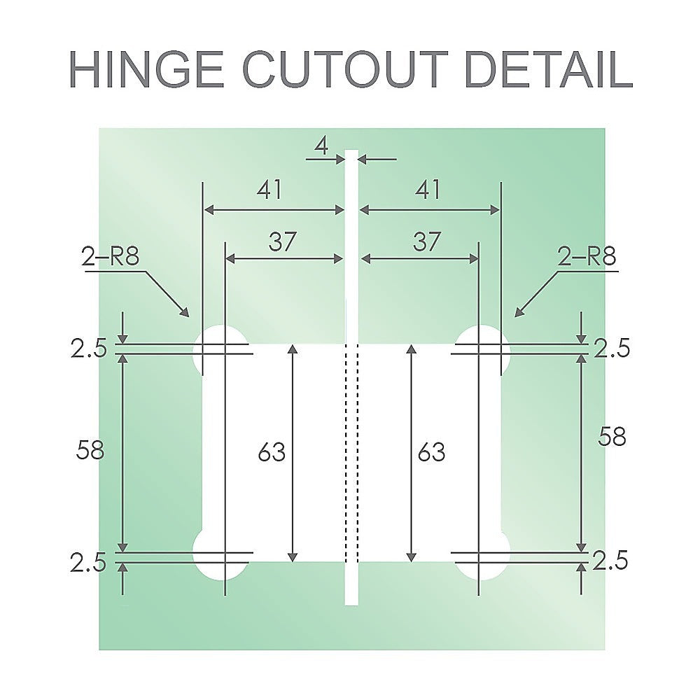 120cm Wall to Wall Frameless Shower Screen with White Brackets and SS Hinges, Round Handle