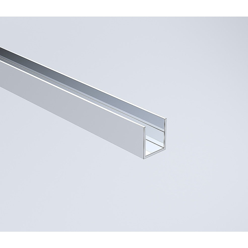 100x80cm Corner Frameless Shower Screen Chrome Wall & Floor Channel with Brass Hinges for Elegant Bathrooms