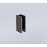 90x100cm Double Door Corner Shower – Black U-Brackets with SS Hinges for Contemporary Bathrooms - Extra Image