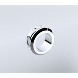 110x110cm Double Door Corner Shower with Chrome Channels and Brass Hinges, Round Handle - Extra Image