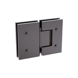 90x110cm Double Door Corner Shower with Gunmetal Channels and Brass Hinges - Extra Image