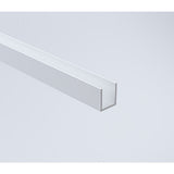 100x110cm Double Door Corner Shower with White Channels and Brass Hinges - Extra Image