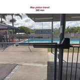 400KG Single Swing Auto Motor Remote Gate Opener With 10W Mono Backup Solar - 45-Degree Angle