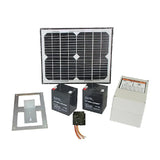 400KG Single Swing Auto Motor Remote Gate Opener With 10W Mono Backup Solar - Low Angle