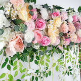 1M Artificial Flower Runner Arrangement Panel Wall Rose DIY Wedding Party D?cor