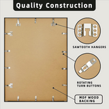 Frame Wall Decor Photo Souvenir Collect Display Case - Rear View