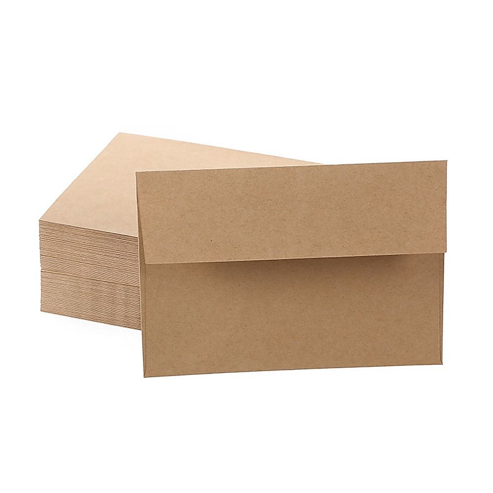 50 x Brown Kraft Envelopes for Wedding Cards Rustic Invitation Mailing Envelopes for Special Events