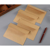 50 x Brown Kraft Envelopes for Wedding Cards Rustic Invitation Mailing Envelopes for Special Events - Side View