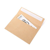 50 x Brown Kraft Envelopes for Wedding Cards Rustic Invitation Mailing Envelopes for Special Events - Rear View