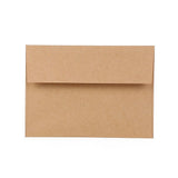 50 x Brown Kraft Envelopes for Wedding Cards Rustic Invitation Mailing Envelopes for Special Events