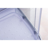 100x100cm Rounded Curved Shower Base in White