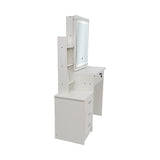 Dressing Table LED Makeup Mirror Stool Set Vanity Desk With Drawer Lighted - Top-Down View