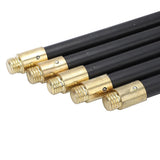 9m Drain Rod Set Kit Plunger Worm Scraper Cleaning Rods Rodding Carry Bag - Side View