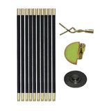 9m Drain Rod Set Kit Plunger Worm Scraper Cleaning Rods Rodding Carry Bag - Close-Up Angle