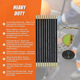 9m Drain Rod Set Kit Plunger Worm Scraper Cleaning Rods Rodding Carry Bag - Extra Image