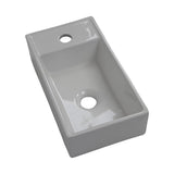 Small Compact Bathroom Cloakroom Hand Wash Basin Sink Ceramic Wall Hung - 45-Degree Angle