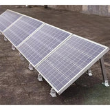 Adjustable Solar Panel Tilt Mount Brackets Kit Ground Roof Boat Mounting System - Side View