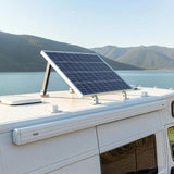 Adjustable Solar Panel Tilt Mount Brackets Kit – Roof, Ground & Boat Mounting System for Secure Installation - Close-Up Angle