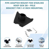 Pipe Adapter Mount for Starlink Roof Gen 3B ??Pole Bracket for 1?? Inch Mounting