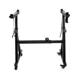 Z-Style Keyboard Stand – Heavy Duty Adjustable Piano Stand for Digital Keyboards & Portable Use - Close-Up Angle
