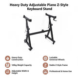 Z-Style Keyboard Stand – Heavy Duty Adjustable Piano Stand for Digital Keyboards & Portable Use - Extra Image