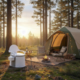 19L Camping Portable Toilet ??Outdoor & Indoor Travel Commode Potty with Built-In Tissue Box