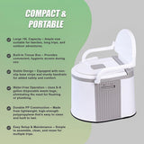19L Camping Portable Toilet ??Outdoor & Indoor Travel Commode Potty with Built-In Tissue Box - Extra Image